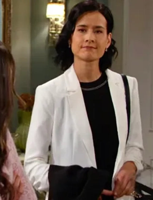 Sophia choi Days Of Our Lives White Blazer