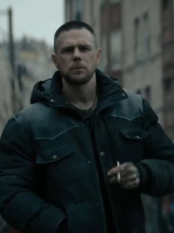 Squid The Penguin 2024 Black Puffer Jacket