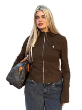 Kelehan Long Sleeve Stonewashed Brown Jacket