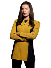 Strange New Worlds Una Chin-Riley Yellow Black Costume Jacket front view