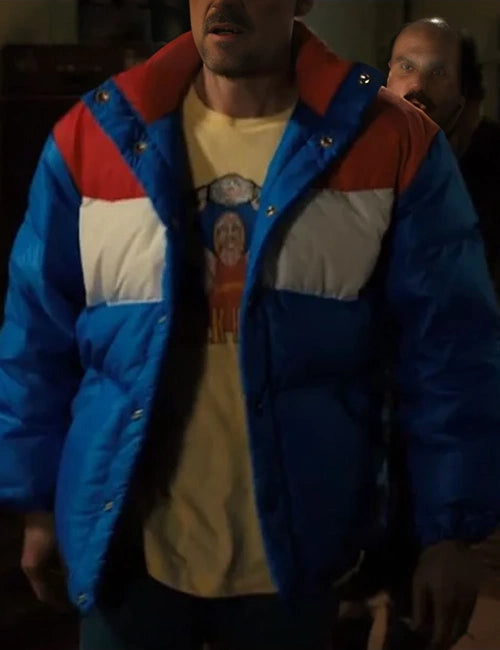 Stranger Things S04 Jim Hopper Blue Parachute Puffer Jacket