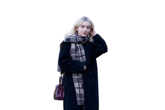 Sabrina Carpenter Black Wool Coat