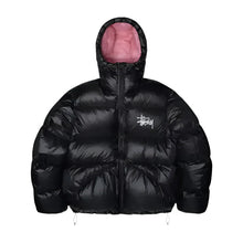 Stussy Black Puffer Jacket