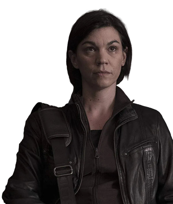 Success Marija Skaricic Leather Jacket with zipper cuffs
