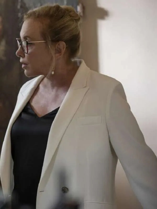 Gerri Kellman Succession 04 White Blazer