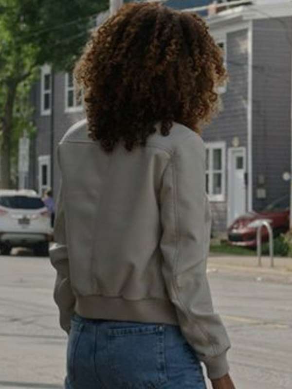 Sydney Shandon Sullivan’s Crossing White Leather Jacket