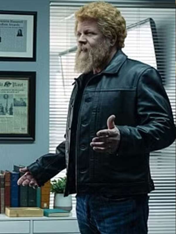 Lex Luthor Superman and Lois S04 Black Leather Jacket