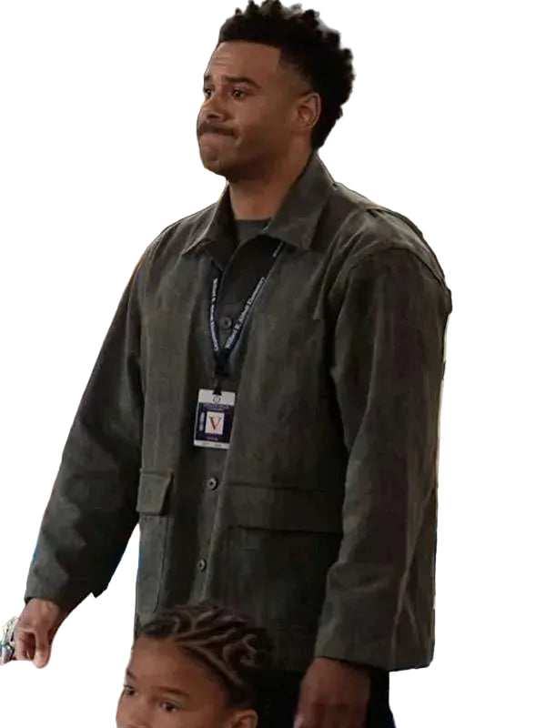 Abbott Elementary Zack Fox Grey Jacket