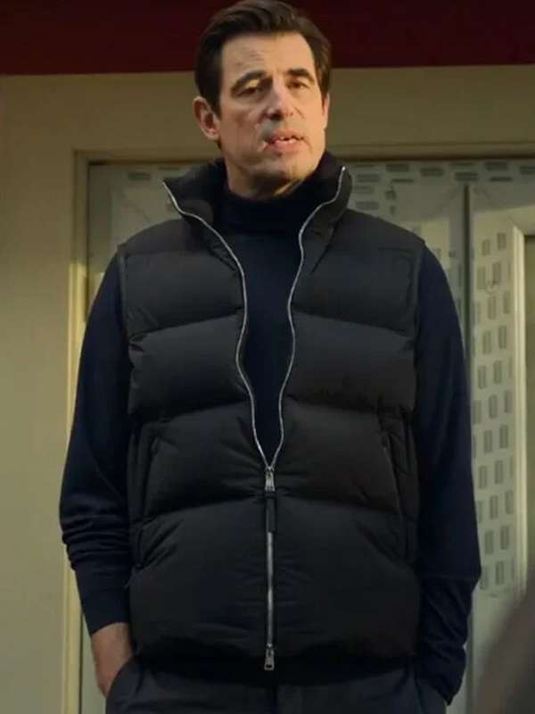 John Paul Williams Bad Sisters Black Puffer Vest