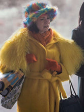 Carrie Preston Elsbeth S02 Yellow Fur Coat
