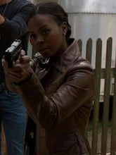 Justified S05 Rachel Brooks Brown Jacket
