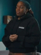 Queenie Jenkins Queenie Deviation Black Hoodie