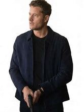 Tracker S03 Justin Hartley Blue Suede Jacket
