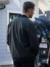 Justin Hartley Tracker S03 Green Bomber Jacket