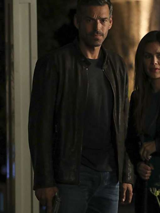 Take Two Eddie Cibrian Brown Leather Jacket