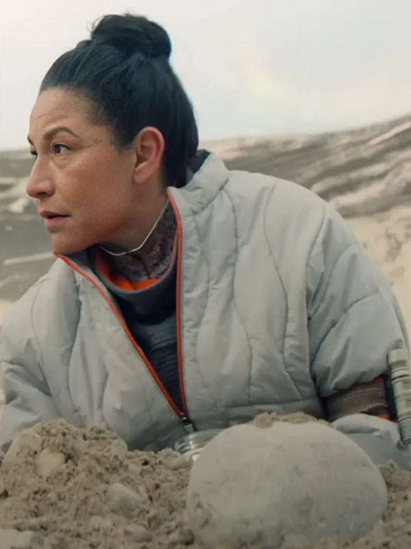 Tamara Podemski Murderbot Grey Quilted Jacket