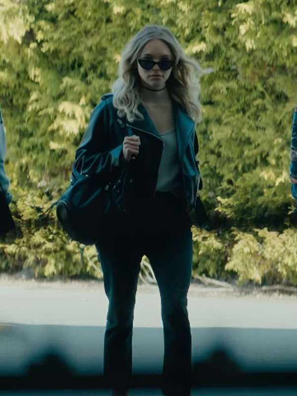 Taylor Hickson Bad Genius 2024 Black Leather Jacket