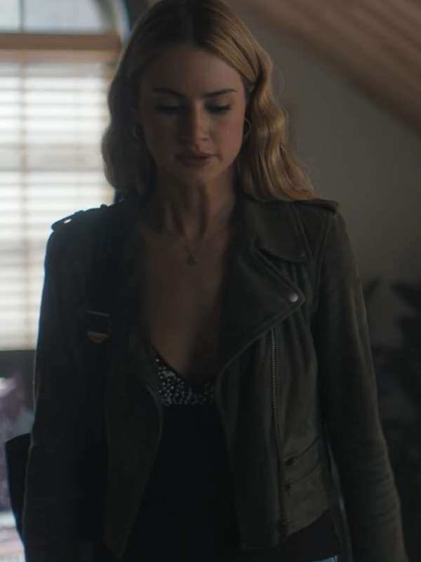 Lucy Albright Tell Me Lies S02 Green Jacket