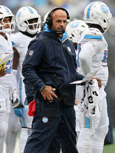 Re-Creation Tennessee Titans Robert Saleh Nike 2026 navy hooded full-zip jacket