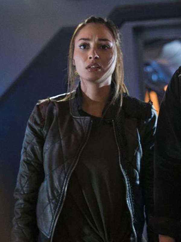 Raven Reyes The 100 S06 Leather Bomber Jacket