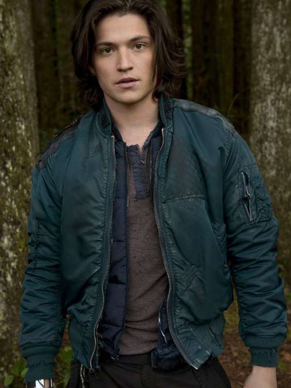 Finn Collins The 100 Blue Bomber Jacket
