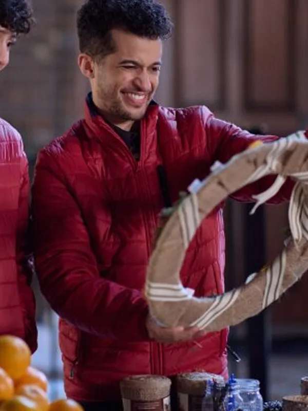 Jordan Fisher The 5-Year Christmas Party 2024 Red Jacket