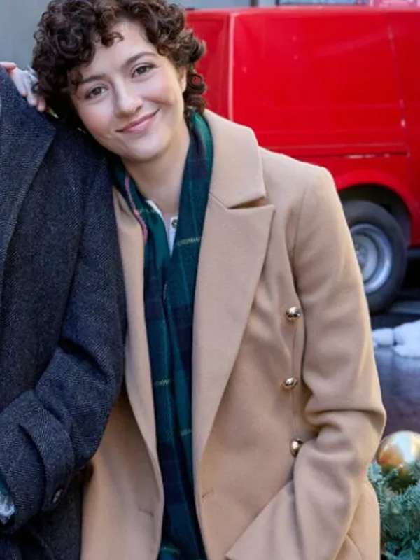 Katie Findlay The 5-Year Christmas Party 2024 Trench Coat