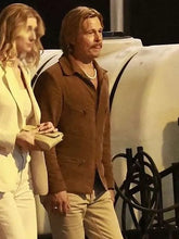 Brad Pitt The Adventures of Cliff Booth Suede Jacket