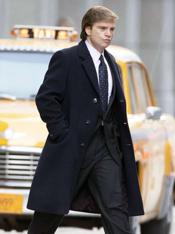 Sebastian Stan The Apprentice 2024 Black Coat