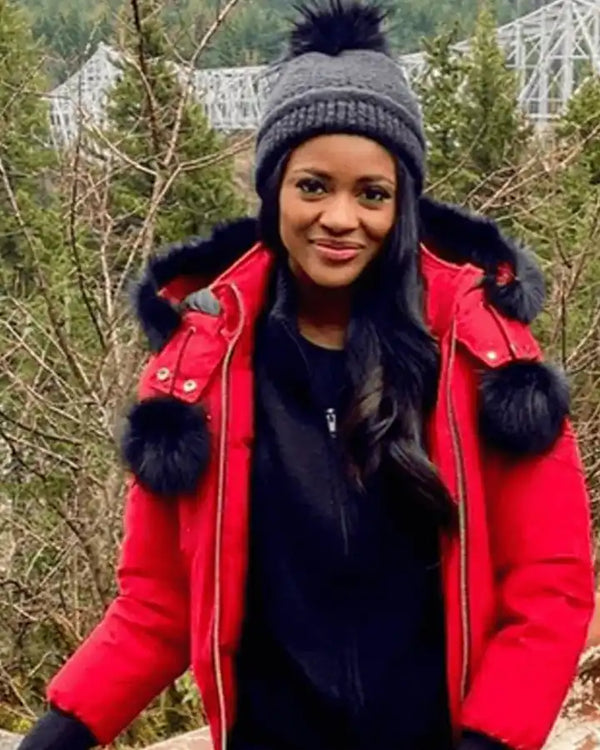 The Bachelorette Charity Lawson Red Hooded Jacket