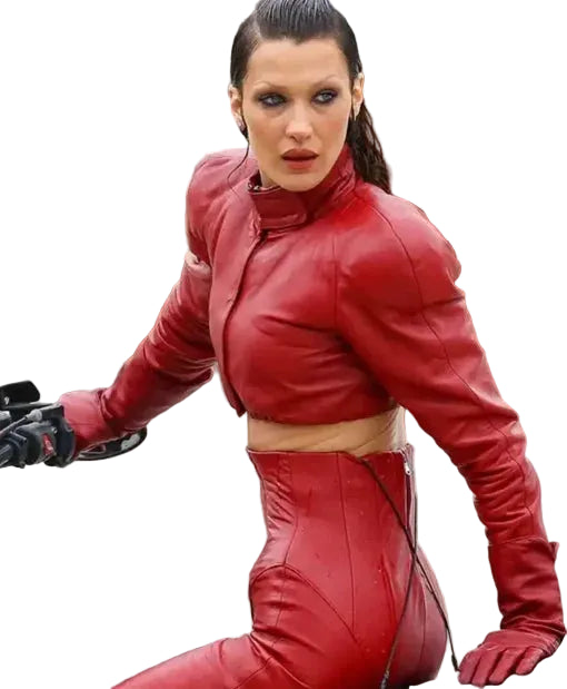 The Beauty Bella Hadid Red Jacket