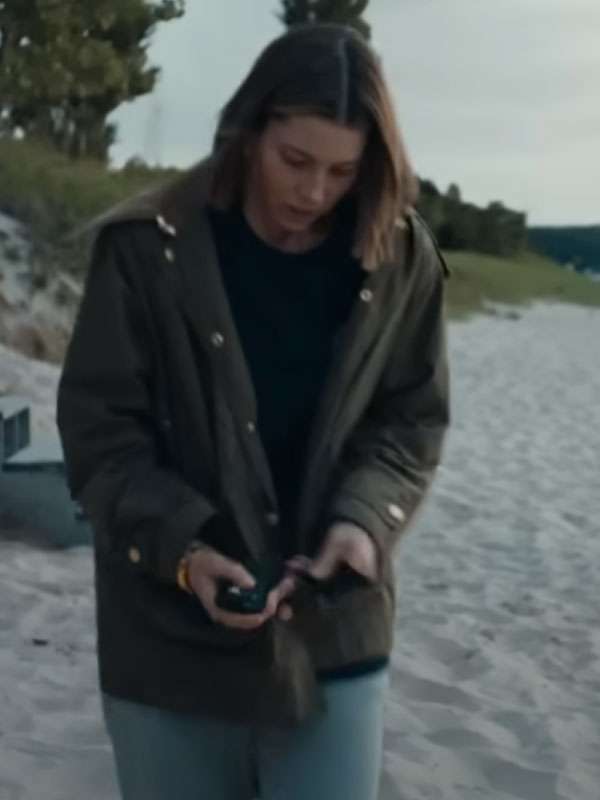Jessica Biel The Better Sister Green Jacket
