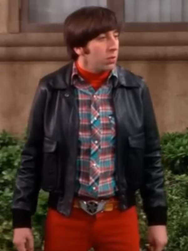 Howard Wolowitz The Big Bang Theory S08 Black Leather Jacket