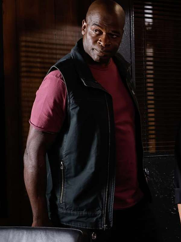 Dembe Zuma The Blacklist S10 Black Vest