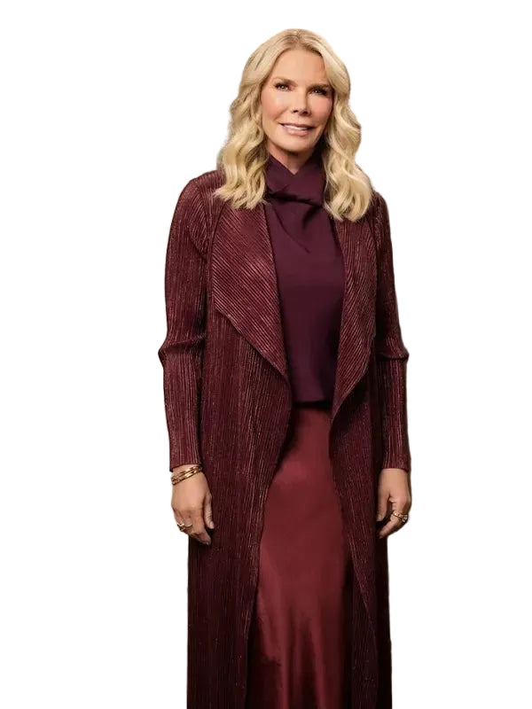 Brooke Logan Burgundy Coat