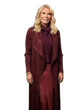 Brooke Logan Burgundy Coat