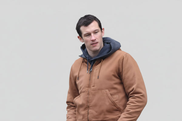 Callum Turner The Capture Brown Jacket