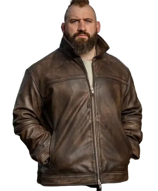 The Celebrity Traitors Joe Marler Leather Jacket