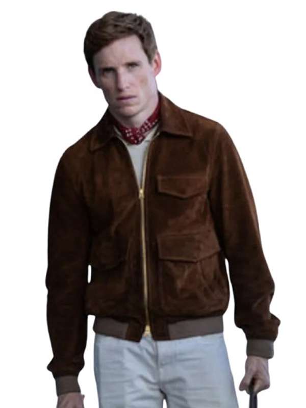 Eddie Redmayne The Day of the Jackal Brown Bomber Jacket