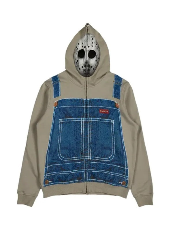The Death Of Slim Shady Grey Zipper Hoodie