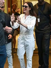 The Devil Wears Prada 2 Anne Hathaway White Jumpsuit