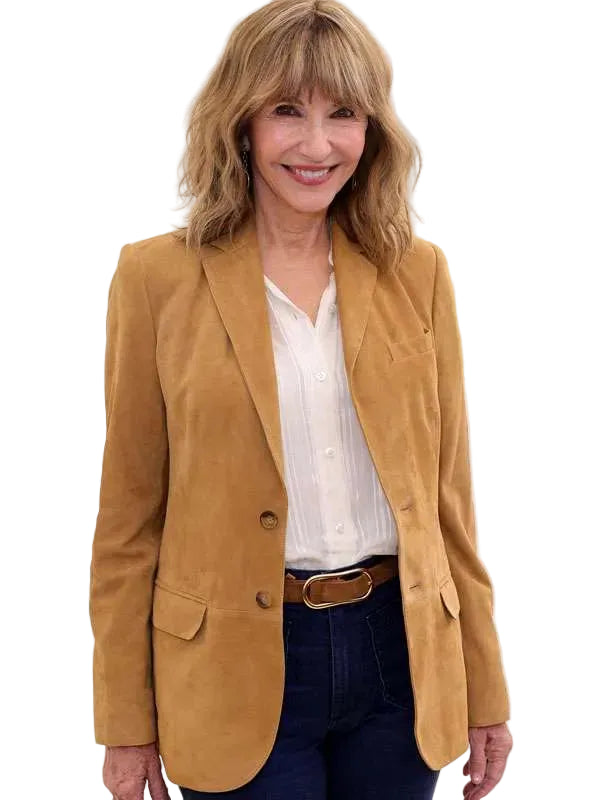 Mary Steenburgen The Dink Brown Suede Blazer