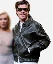 The Electric State 2025 Jake Bongiovi Black Leather Jacket