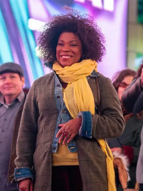 The Equalizer Lorraine Toussaint Wool and Denim Coat