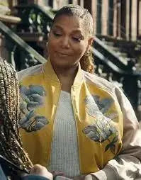The Equalizer Queen Latifah S03 Floral Bomber Jacket