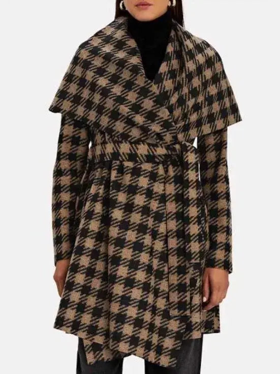 The Equalizer S01 EP02 Melody Chu Houndstooth Coat