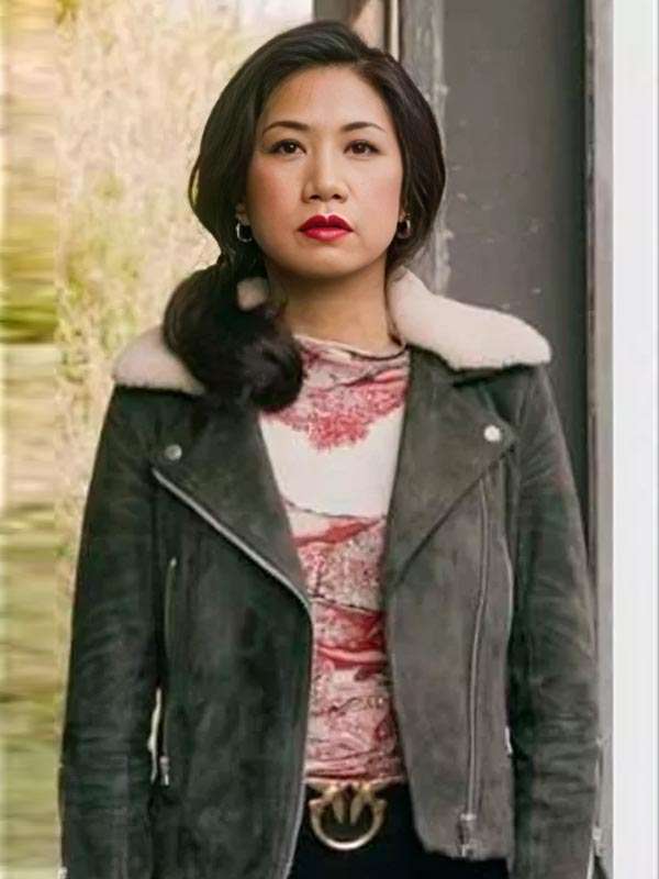 The Equalizer S02 Liza Lapira Shearling Leather Jacket