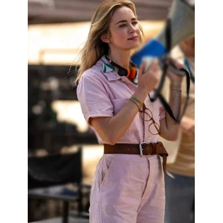 Emily Blunt The Fall Guy 2024 Pink Jumpsuit