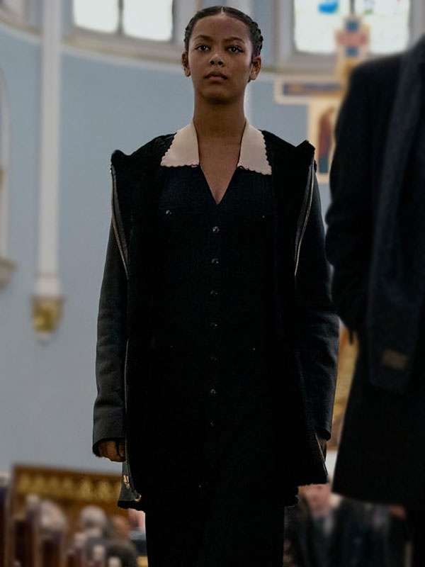 Lenore The Fall of the House of Usher S01 Black Leather Jacket