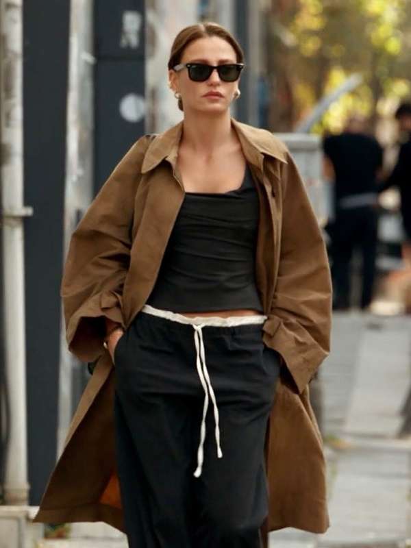 Devin Akin The Family Brown Trench Coat